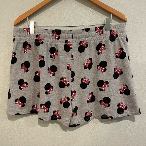 Disney Gray Shorts with Black and Red Minnie Mouse Design - Picture 7 of 7